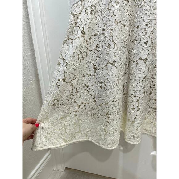 Lover the Label | Rapture White Lace Midi Dress Sz 8 Bridal LWD Occasion Floral - Picture 10 of 16